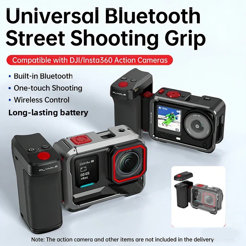 Photography Grip Insta360 X5 - Bluetooth Control Street Grip Holder for