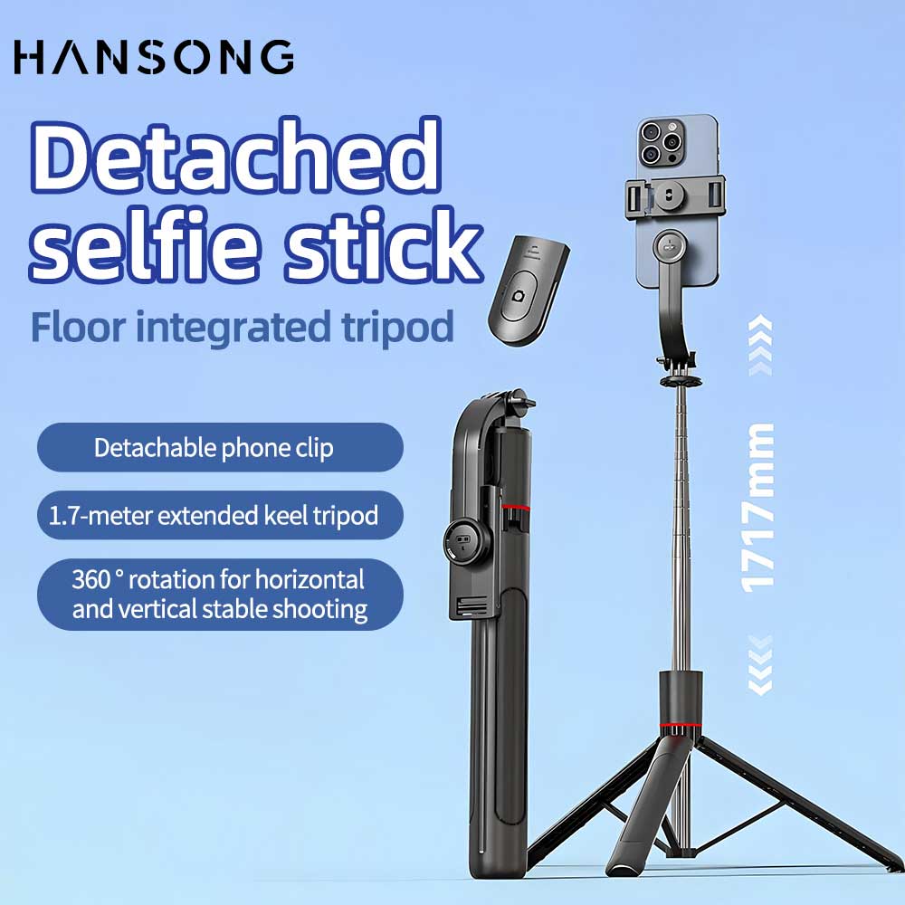 Camera Tripod Carbon - Foldable Selfie Stick Doule LED Fill