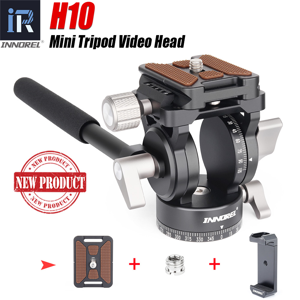 Fluid Head Tripod - Lightweight Mini Fluid Video Hydralic Damping