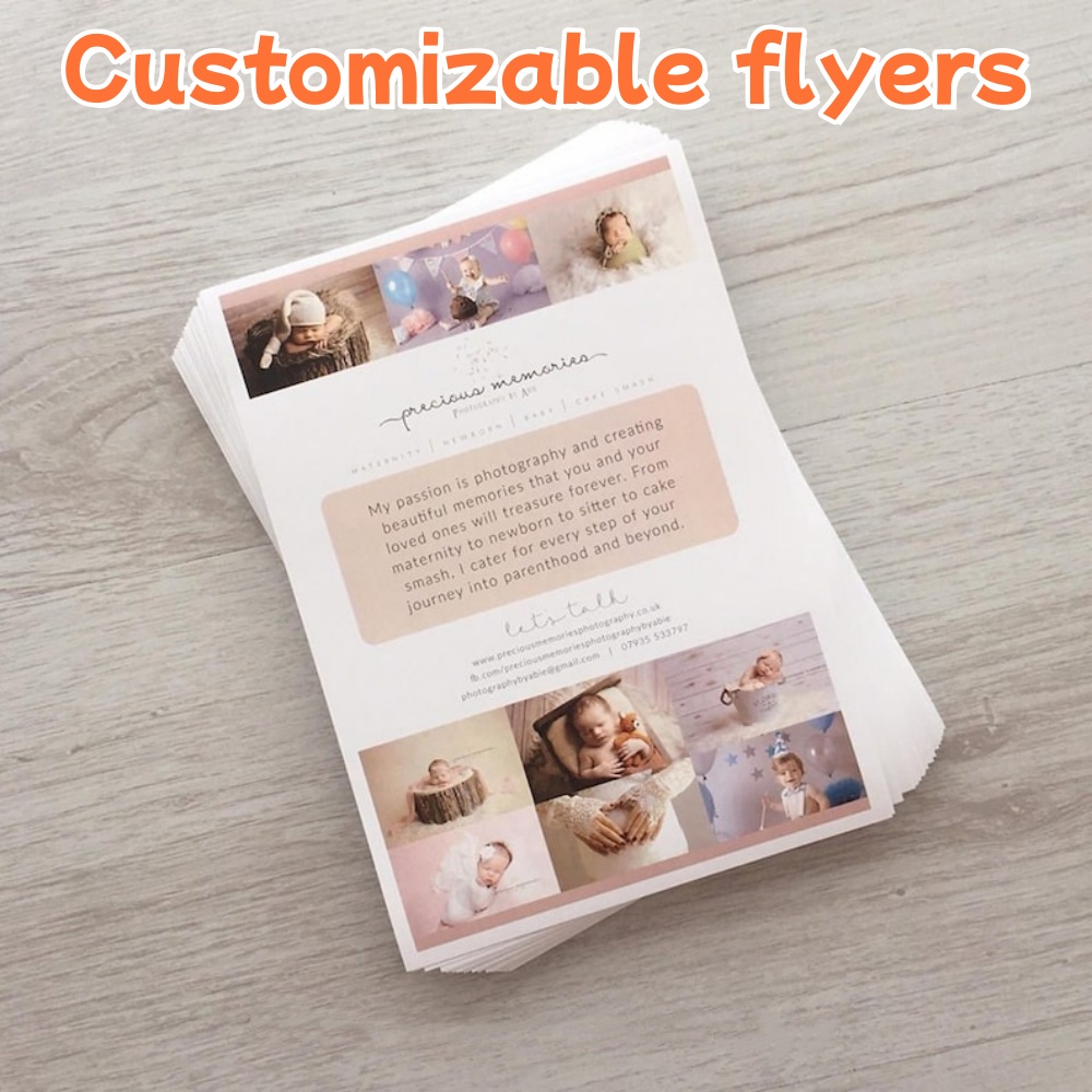 Photography Paper - Custom Photo Single Sided Paper Flyers