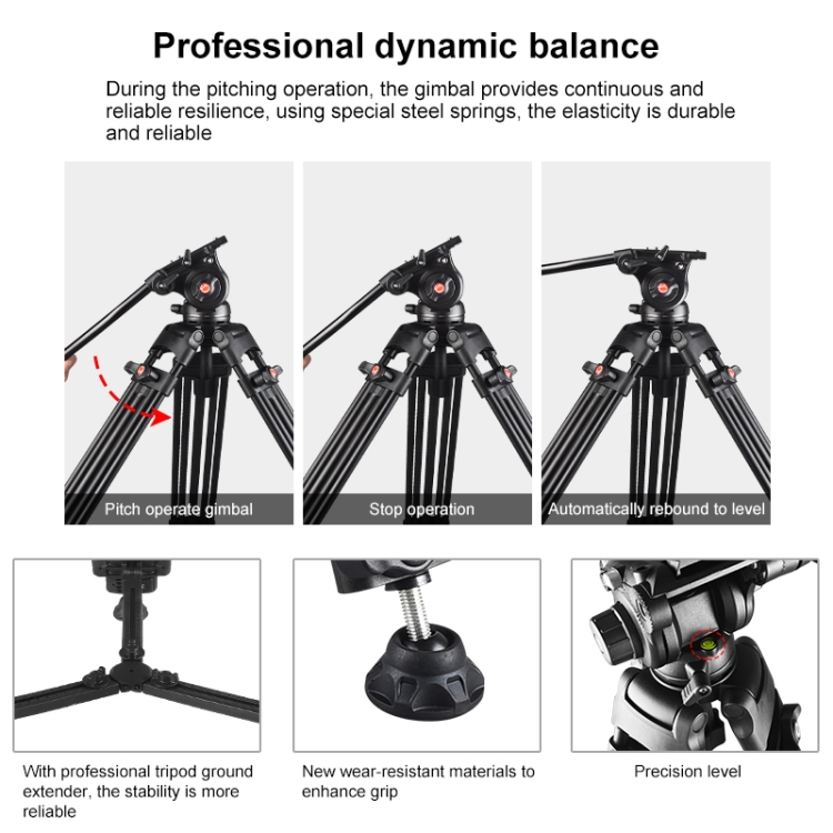 Puluz Heavy Duty Video Camcord - огляд і ціна Fluid Head Tripod