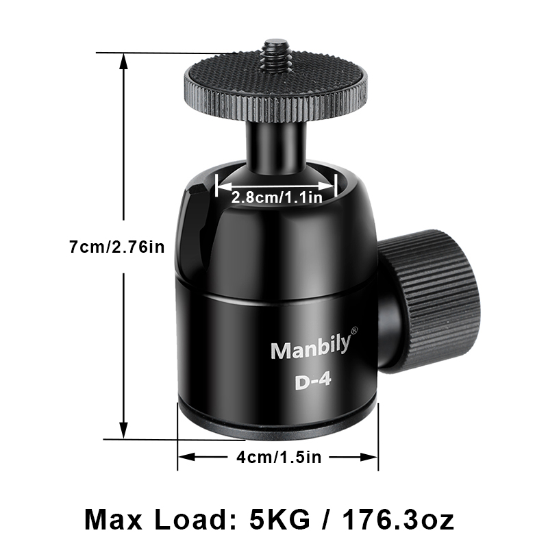 Manbily D-4 Camera Tripod Ball - огляд і ціна Fluid Head Tripod