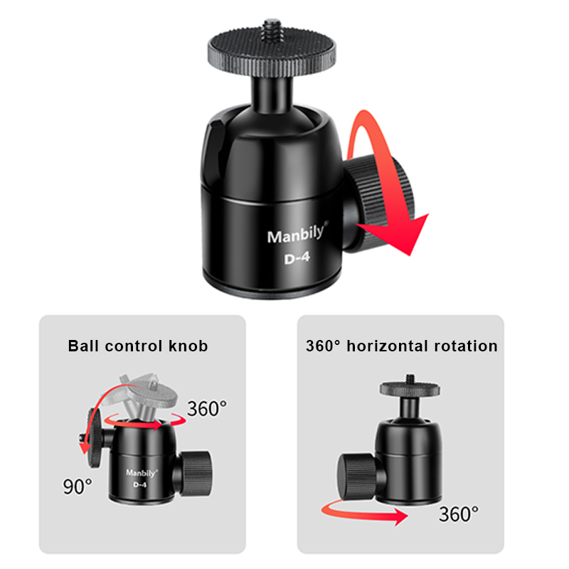 Manbily D-4 Camera Tripod Ball - огляд і ціна Fluid Head Tripod