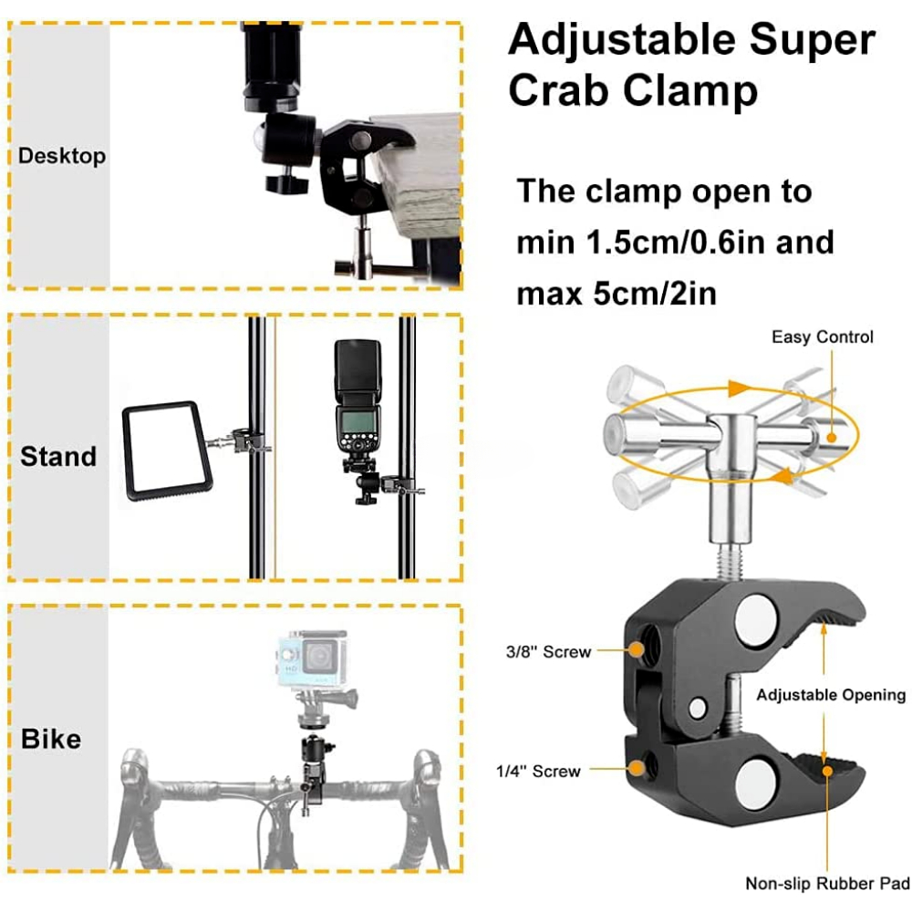 ERIKOLE Super Clamp with 360°  - огляд і ціна Fluid Head Tripod