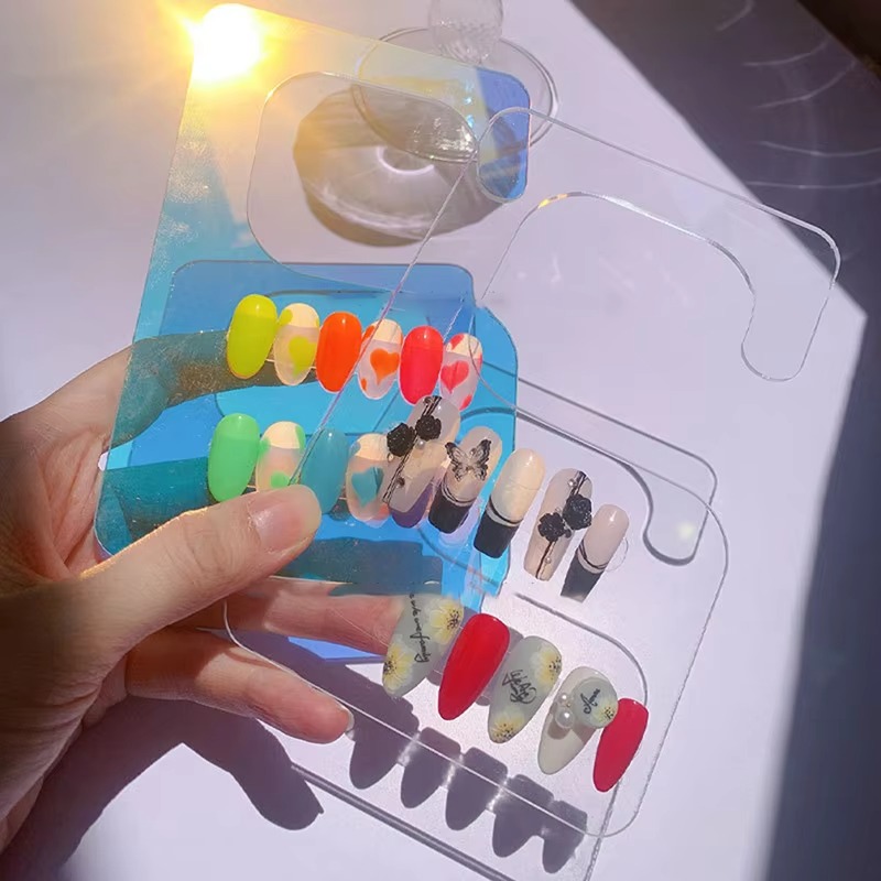 2pcs Transparent Nail Art Disp - огляд і ціна Color Checker Card