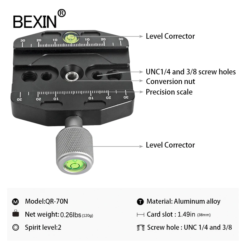 BEXIN QR Series Tripod Ball He - огляд і ціна Fluid Head Tripod