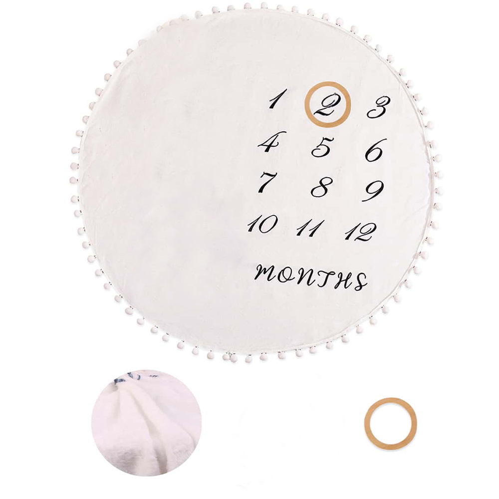 Flannel Month Milestone Blanke - огляд і ціна Photography Newborn