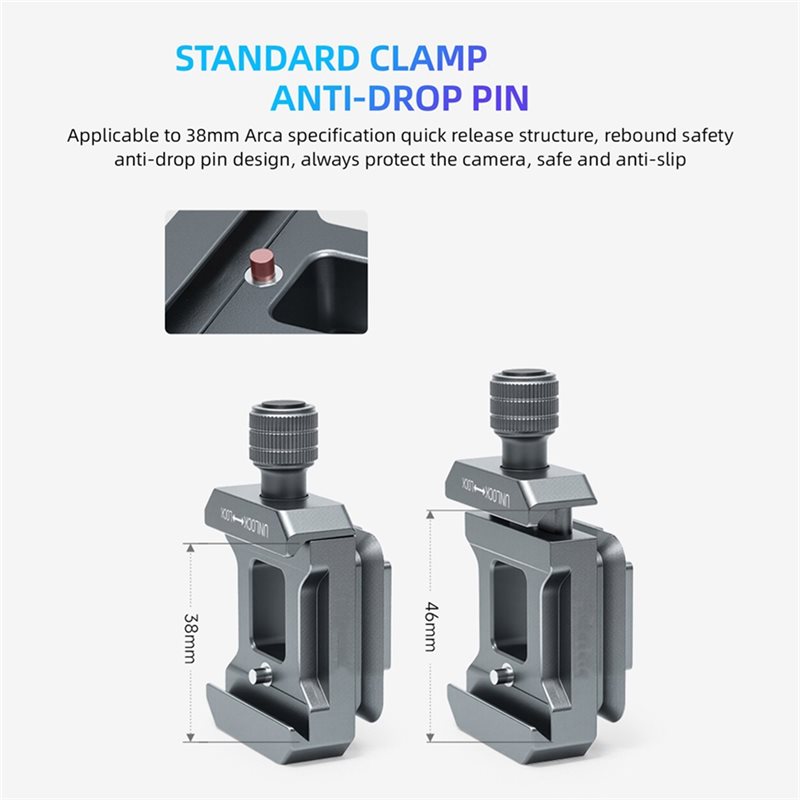 AED7-4-Way Arca Clamp Quick Re - огляд і ціна Camera Tripod Carbon