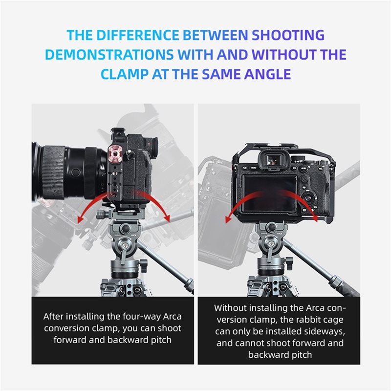 AED7-4-Way Arca Clamp Quick Re - огляд і ціна Camera Tripod Carbon