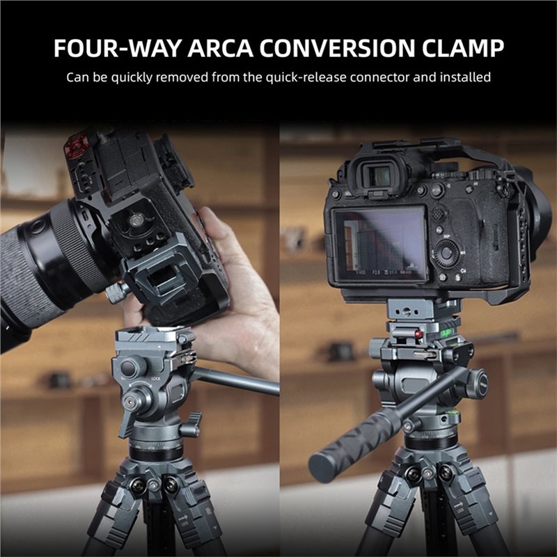 AED7-4-Way Arca Clamp Quick Re - огляд і ціна Camera Tripod Carbon