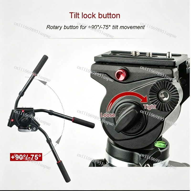 JY0508 Professional Camera Tri - огляд і ціна Fluid Head Tripod