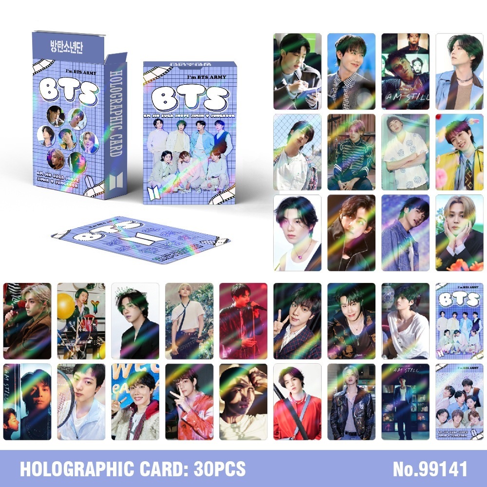30Pcs BTS Holographic Kpop Lom - огляд і ціна Photography Paper