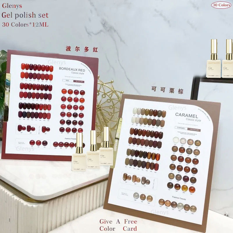 Glenys 30 color nail polish gl - огляд і ціна Color Checker Card