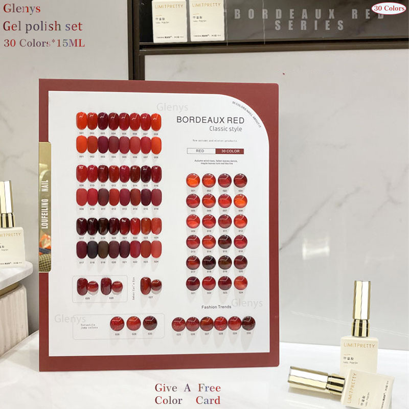 Glenys 30 color nail polish gl - огляд і ціна Color Checker Card
