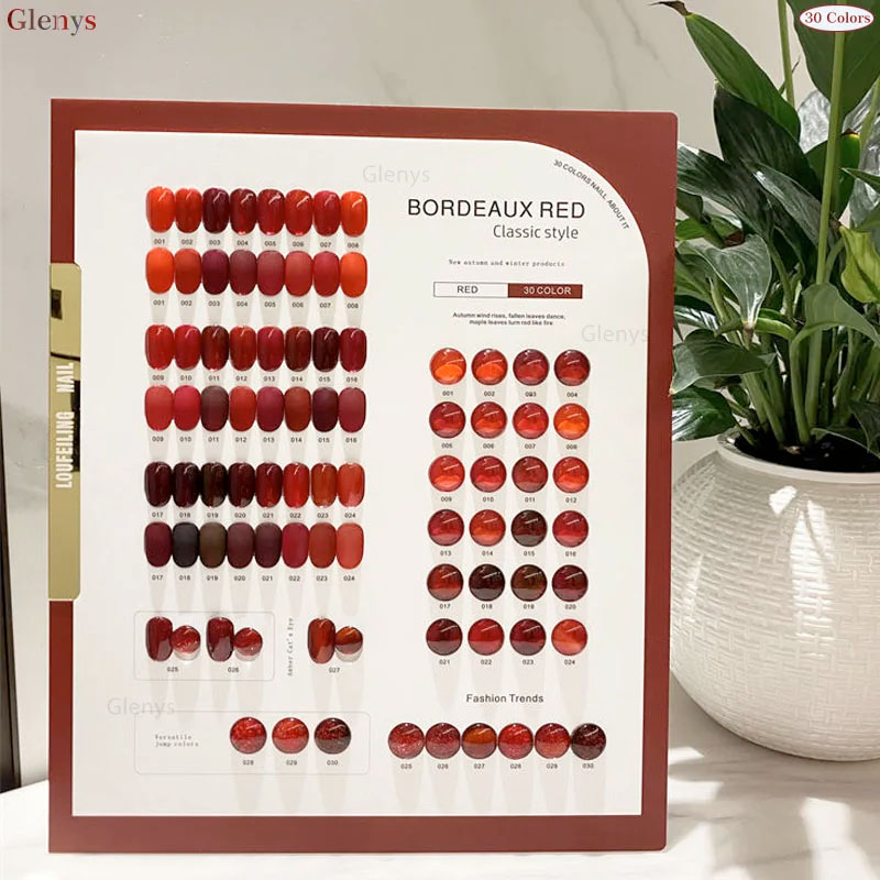 Glenys 30 color nail polish gl - огляд і ціна Color Checker Card