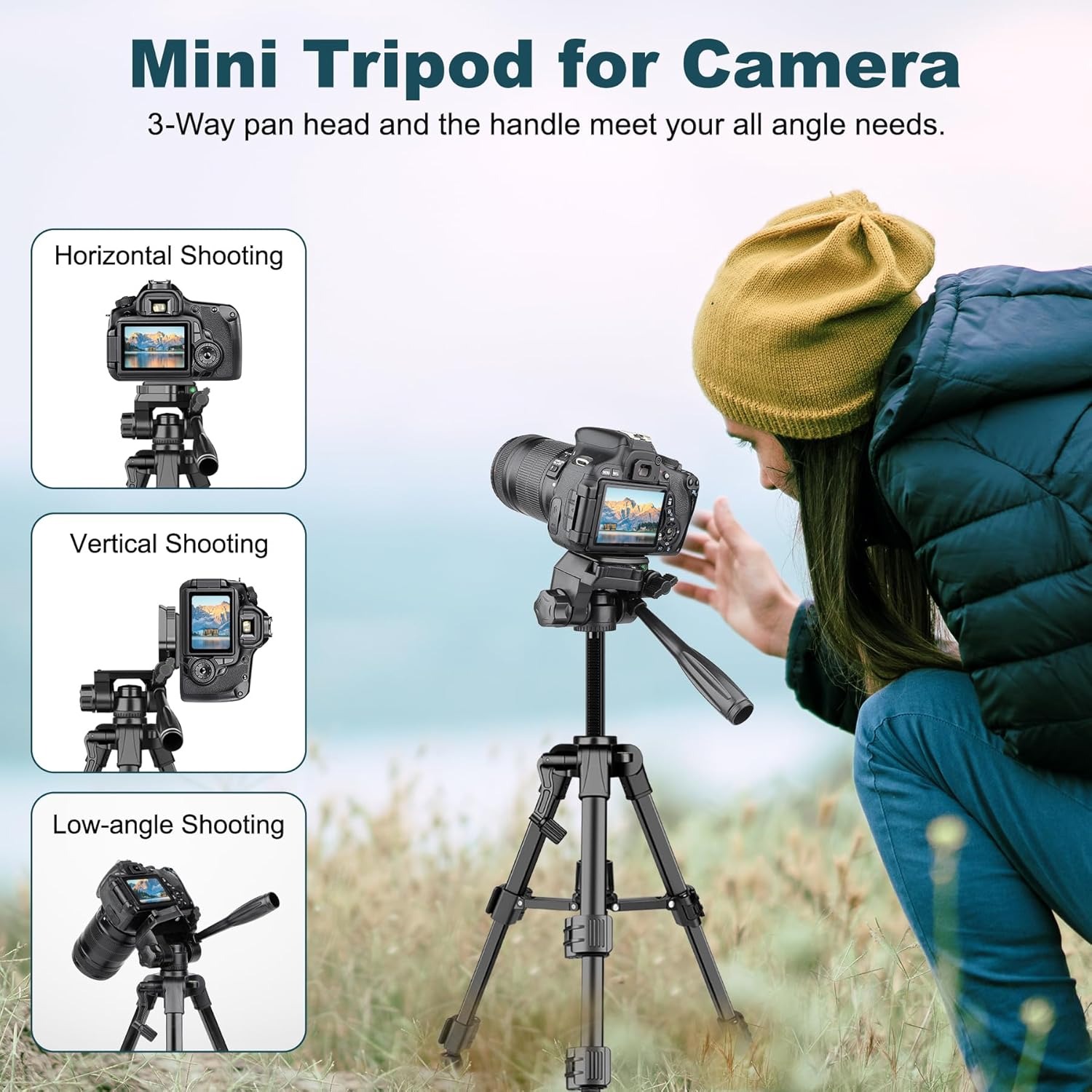 Mini Tripod for Camera, 25inch - огляд і ціна Camera Tripod Carbon
