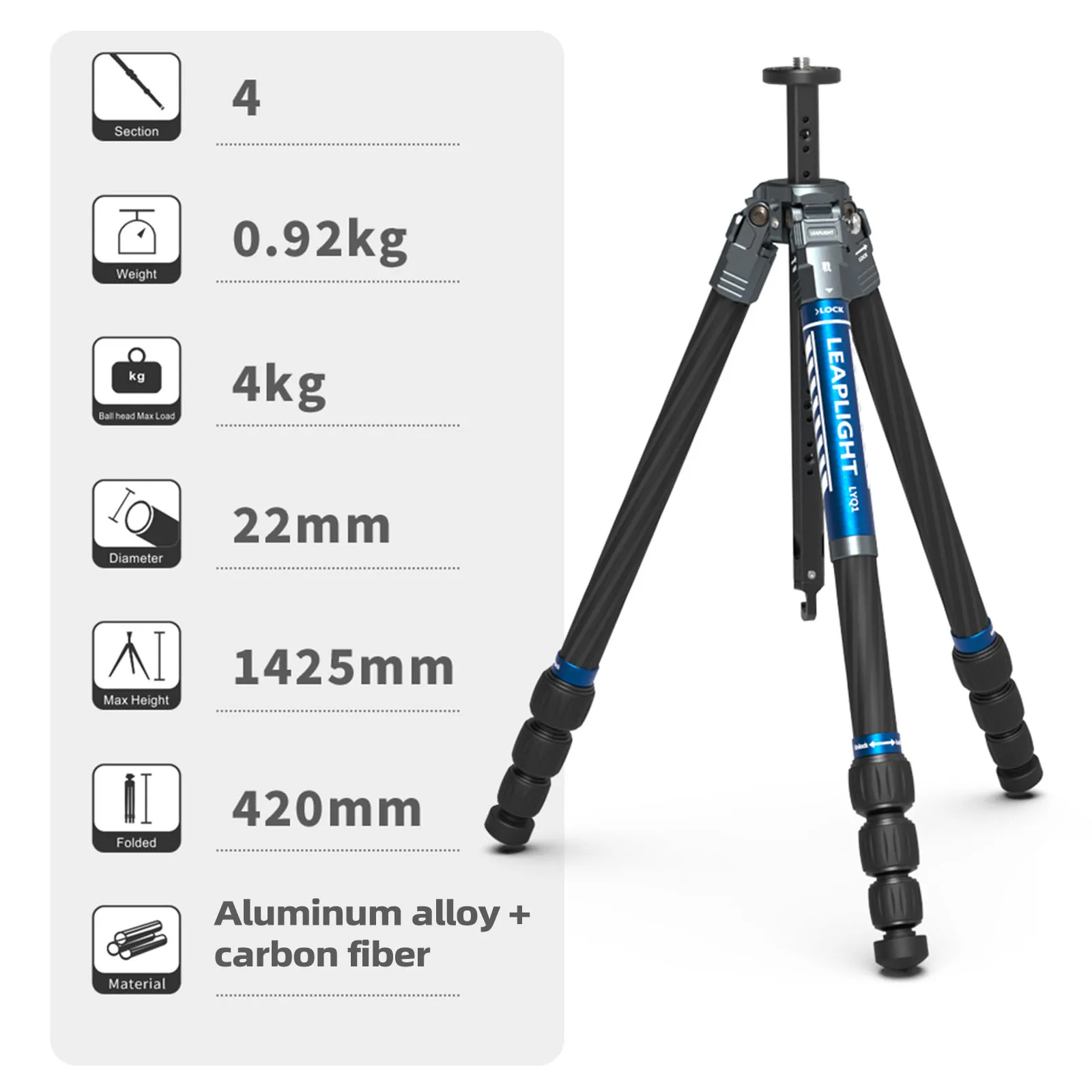 LEAPLIGHT Carbon Fiber Camera  - огляд і ціна Camera Tripod Carbon
