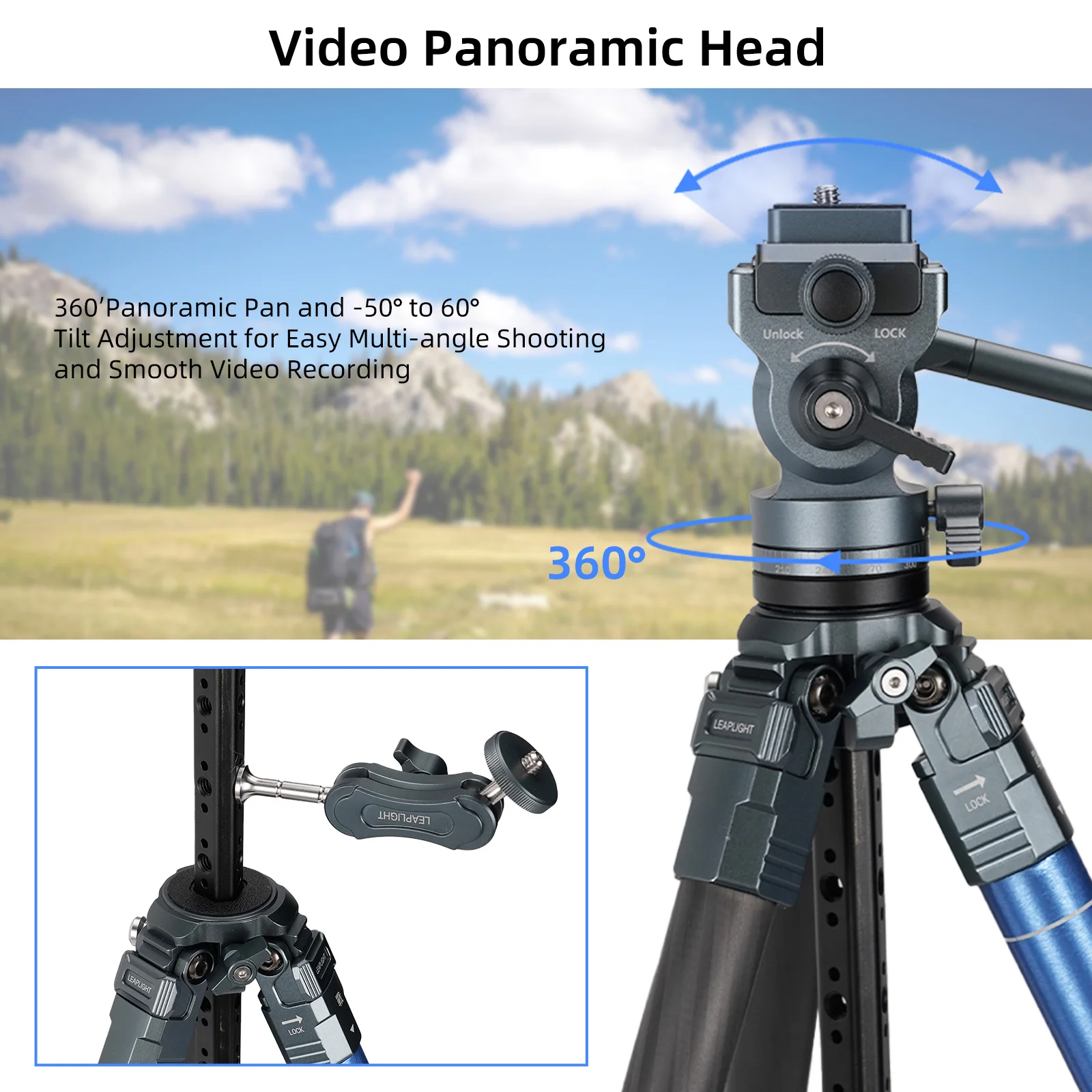 LEAPLIGHT Carbon Fiber Camera  - огляд і ціна Camera Tripod Carbon