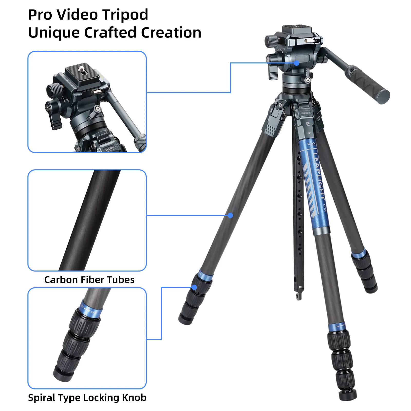 LEAPLIGHT Carbon Fiber Camera  - огляд і ціна Camera Tripod Carbon